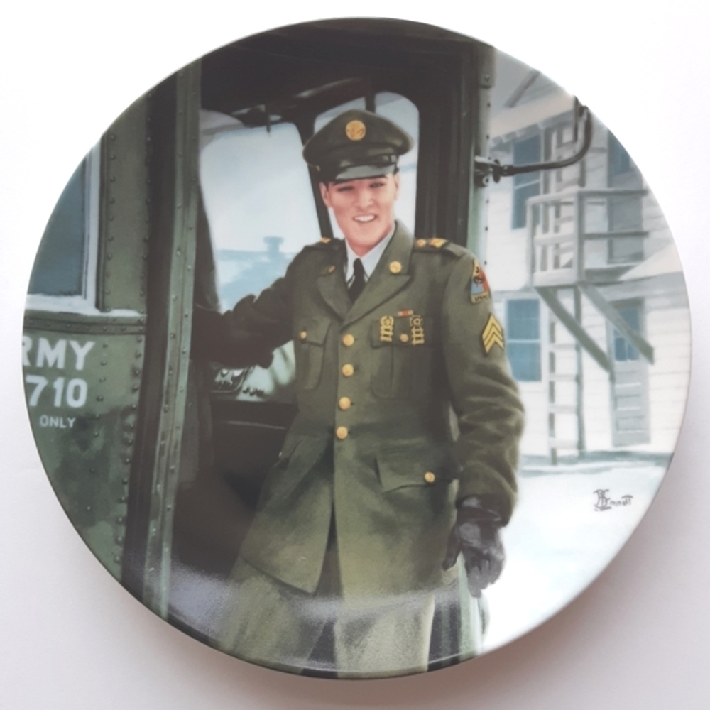 Elvis Homecoming Plate with Certificate of Authenticity